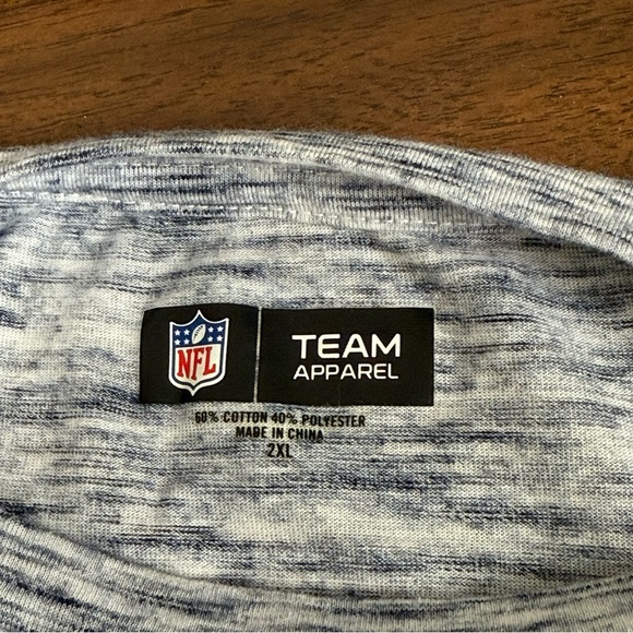 NFL Dallas Cowboys Gray Varsity Stripe Tee 2XL Women’s Fan Shirt Football - Picture 6 of 9